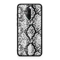 Thumbnail for OnePlus 7T Pro White Snake Animal θήκη από τη Smartfits με σχέδιο στο πίσω μέρος και μαύρο περίβλημα | Smartphone case with colorful back and black bezels by Smartfits