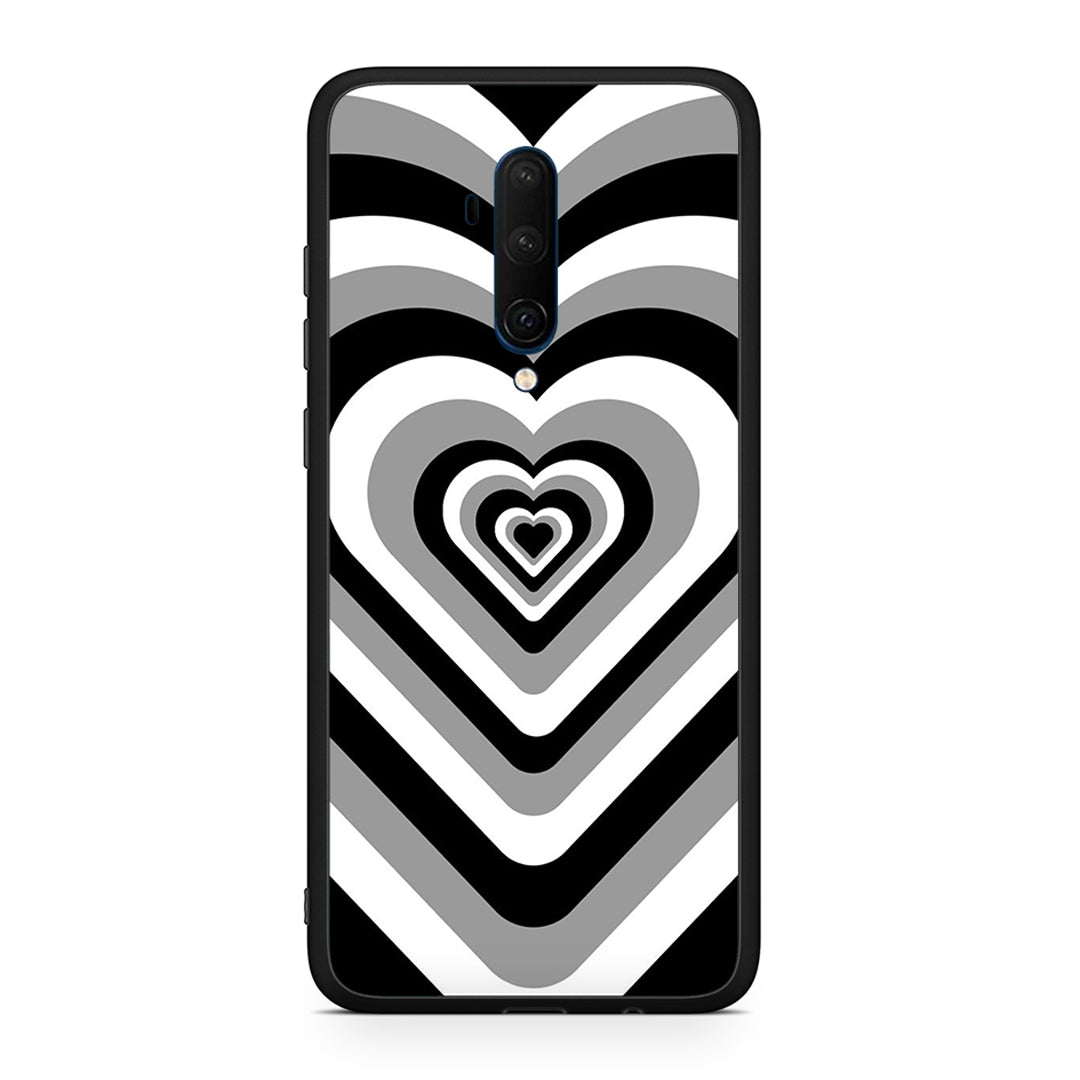 OnePlus 7T Pro Black Hearts θήκη από τη Smartfits με σχέδιο στο πίσω μέρος και μαύρο περίβλημα | Smartphone case with colorful back and black bezels by Smartfits