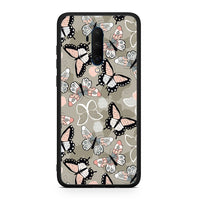 Thumbnail for OnePlus 7T Pro Butterflies Boho θήκη από τη Smartfits με σχέδιο στο πίσω μέρος και μαύρο περίβλημα | Smartphone case with colorful back and black bezels by Smartfits