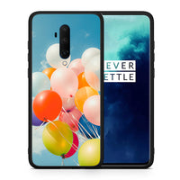 Thumbnail for Θήκη OnePlus 7T Pro Colorful Balloons από τη Smartfits με σχέδιο στο πίσω μέρος και μαύρο περίβλημα | OnePlus 7T Pro Colorful Balloons case with colorful back and black bezels