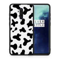 Thumbnail for Θήκη OnePlus 7T Pro Cow Print από τη Smartfits με σχέδιο στο πίσω μέρος και μαύρο περίβλημα | OnePlus 7T Pro Cow Print case with colorful back and black bezels