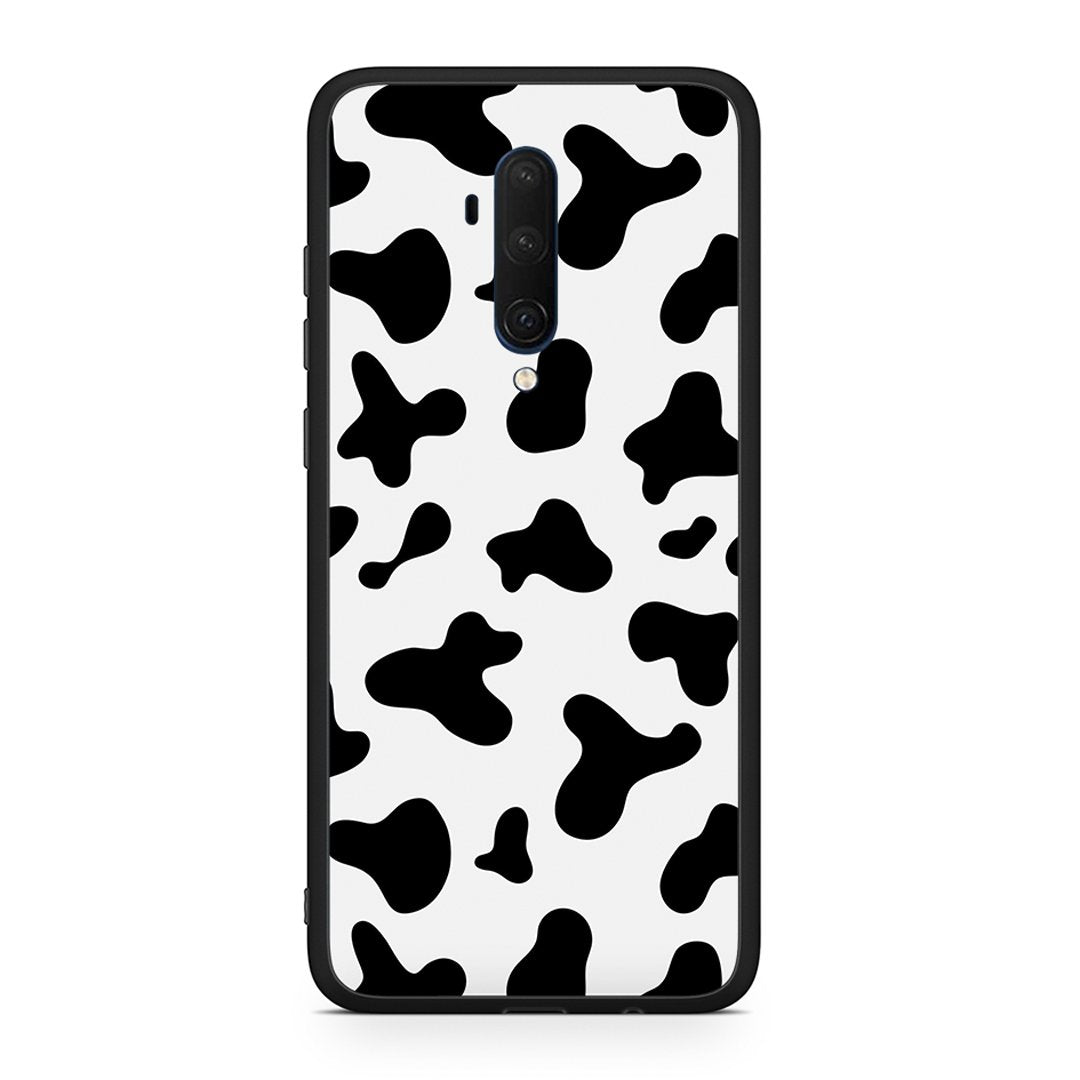 OnePlus 7T Pro Cow Print θήκη από τη Smartfits με σχέδιο στο πίσω μέρος και μαύρο περίβλημα | Smartphone case with colorful back and black bezels by Smartfits