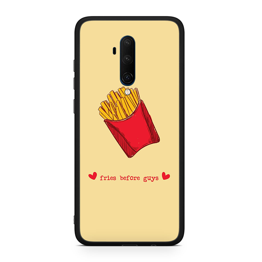 OnePlus 7T Pro Fries Before Guys Θήκη Αγίου Βαλεντίνου από τη Smartfits με σχέδιο στο πίσω μέρος και μαύρο περίβλημα | Smartphone case with colorful back and black bezels by Smartfits