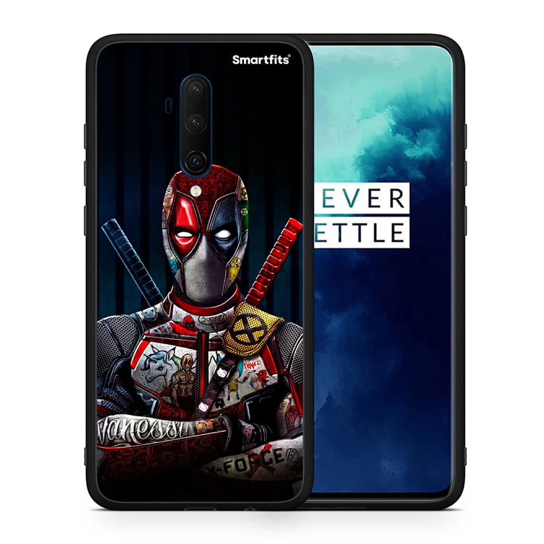 Θήκη OnePlus 7T Pro Funny Guy από τη Smartfits με σχέδιο στο πίσω μέρος και μαύρο περίβλημα | OnePlus 7T Pro Funny Guy case with colorful back and black bezels