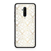 Thumbnail for OnePlus 7T Pro Luxury White Geometric θήκη από τη Smartfits με σχέδιο στο πίσω μέρος και μαύρο περίβλημα | Smartphone case with colorful back and black bezels by Smartfits