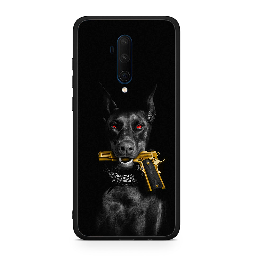 OnePlus 7T Pro Golden Gun Θήκη Αγίου Βαλεντίνου από τη Smartfits με σχέδιο στο πίσω μέρος και μαύρο περίβλημα | Smartphone case with colorful back and black bezels by Smartfits