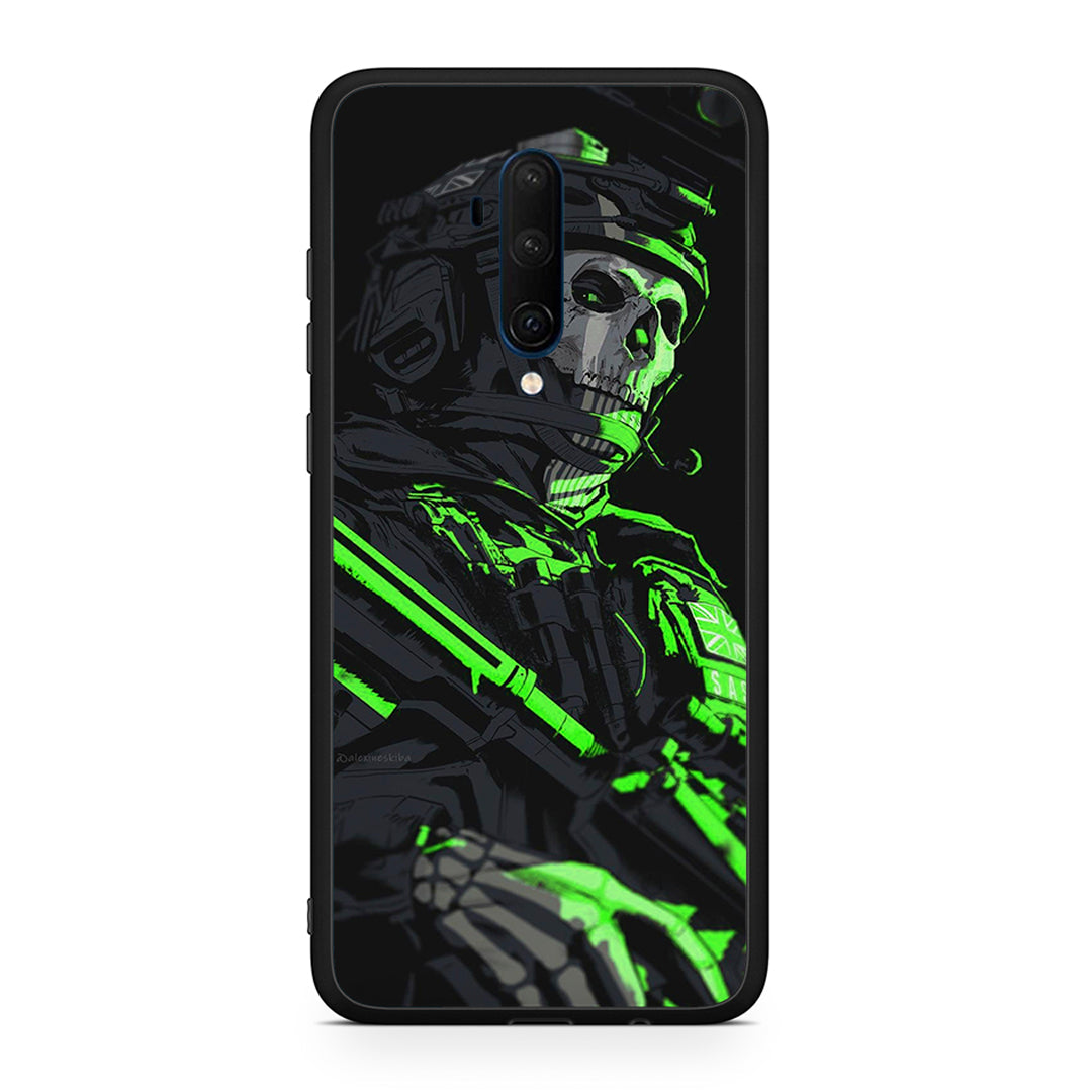 OnePlus 7T Pro Green Soldier Θήκη Αγίου Βαλεντίνου από τη Smartfits με σχέδιο στο πίσω μέρος και μαύρο περίβλημα | Smartphone case with colorful back and black bezels by Smartfits