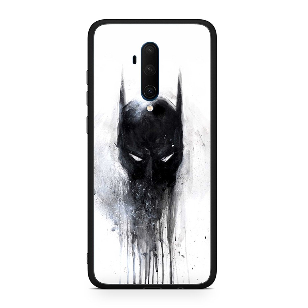 OnePlus 7T Pro Paint Bat Hero θήκη από τη Smartfits με σχέδιο στο πίσω μέρος και μαύρο περίβλημα | Smartphone case with colorful back and black bezels by Smartfits