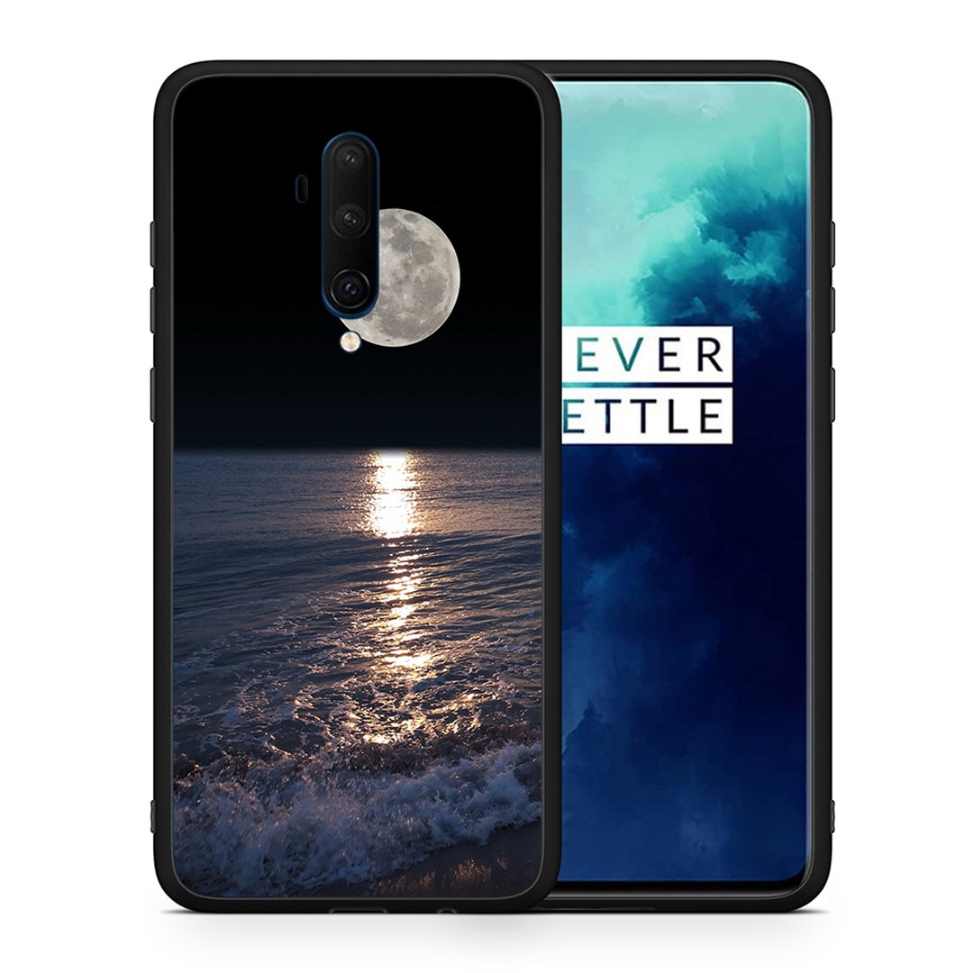 Θήκη OnePlus 7T Pro Moon Landscape από τη Smartfits με σχέδιο στο πίσω μέρος και μαύρο περίβλημα | OnePlus 7T Pro Moon Landscape case with colorful back and black bezels
