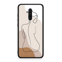 Thumbnail for OnePlus 7T Pro LineArt Woman θήκη από τη Smartfits με σχέδιο στο πίσω μέρος και μαύρο περίβλημα | Smartphone case with colorful back and black bezels by Smartfits