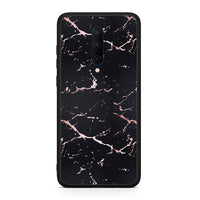 Thumbnail for OnePlus 7T Pro Black Rosegold Marble θήκη από τη Smartfits με σχέδιο στο πίσω μέρος και μαύρο περίβλημα | Smartphone case with colorful back and black bezels by Smartfits
