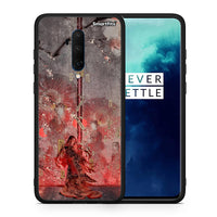 Thumbnail for Θήκη OnePlus 7T Pro Nezuko Kamado από τη Smartfits με σχέδιο στο πίσω μέρος και μαύρο περίβλημα | OnePlus 7T Pro Nezuko Kamado case with colorful back and black bezels