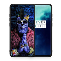 Thumbnail for Θήκη OnePlus 7T Pro Thanos PopArt από τη Smartfits με σχέδιο στο πίσω μέρος και μαύρο περίβλημα | OnePlus 7T Pro Thanos PopArt case with colorful back and black bezels