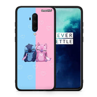 Thumbnail for Θήκη OnePlus 7T Pro Stitch And Angel από τη Smartfits με σχέδιο στο πίσω μέρος και μαύρο περίβλημα | OnePlus 7T Pro Stitch And Angel case with colorful back and black bezels