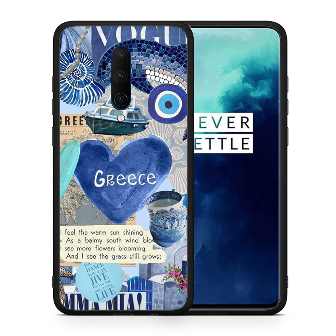 Θήκη OnePlus 7T Pro Summer In Greece από τη Smartfits με σχέδιο στο πίσω μέρος και μαύρο περίβλημα | OnePlus 7T Pro Summer In Greece case with colorful back and black bezels