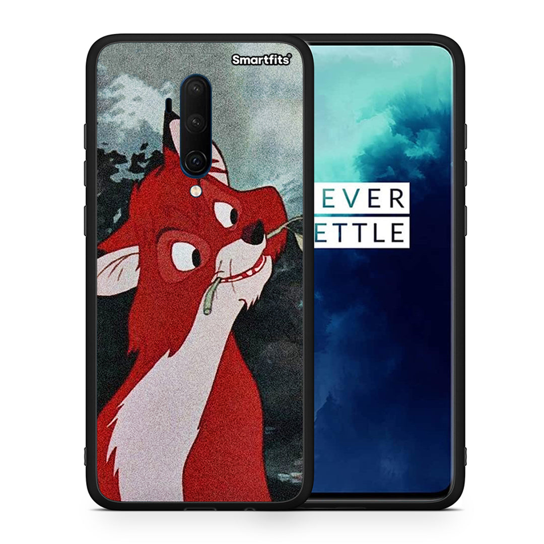 Θήκη OnePlus 7T Pro Tod And Vixey Love 1 από τη Smartfits με σχέδιο στο πίσω μέρος και μαύρο περίβλημα | OnePlus 7T Pro Tod And Vixey Love 1 case with colorful back and black bezels