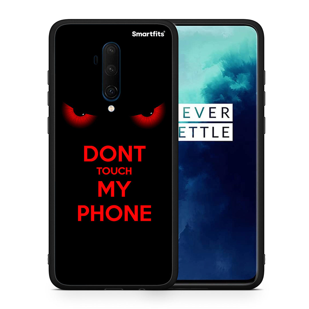 Θήκη OnePlus 7T Pro Touch My Phone από τη Smartfits με σχέδιο στο πίσω μέρος και μαύρο περίβλημα | OnePlus 7T Pro Touch My Phone case with colorful back and black bezels