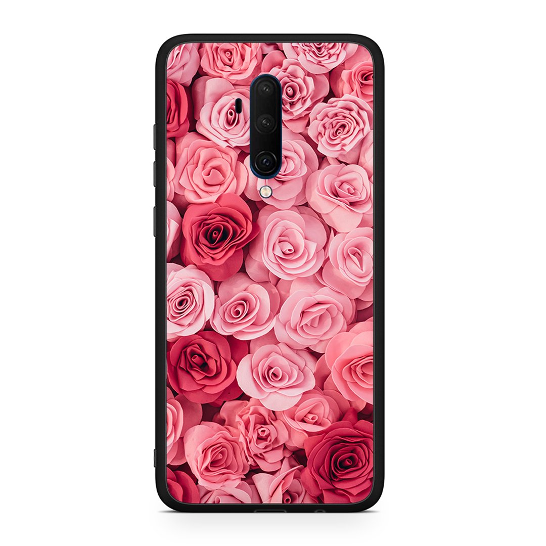 OnePlus 7T Pro RoseGarden Valentine θήκη από τη Smartfits με σχέδιο στο πίσω μέρος και μαύρο περίβλημα | Smartphone case with colorful back and black bezels by Smartfits