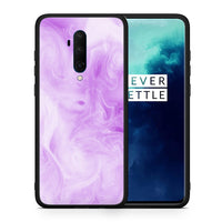Thumbnail for Θήκη OnePlus 7T Pro Lavender Watercolor από τη Smartfits με σχέδιο στο πίσω μέρος και μαύρο περίβλημα | OnePlus 7T Pro Lavender Watercolor case with colorful back and black bezels