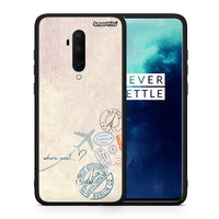 Thumbnail for Θήκη OnePlus 7T Pro Where Next από τη Smartfits με σχέδιο στο πίσω μέρος και μαύρο περίβλημα | OnePlus 7T Pro Where Next case with colorful back and black bezels