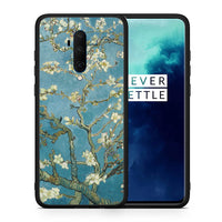 Thumbnail for Θήκη OnePlus 7T Pro White Blossoms από τη Smartfits με σχέδιο στο πίσω μέρος και μαύρο περίβλημα | OnePlus 7T Pro White Blossoms case with colorful back and black bezels