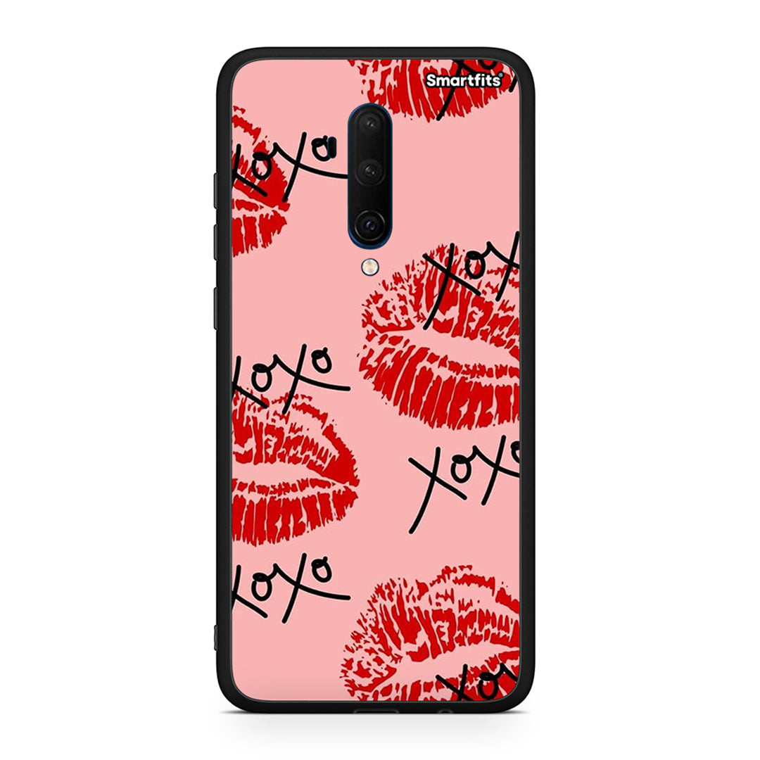 OnePlus 7T Pro XOXO Lips θήκη από τη Smartfits με σχέδιο στο πίσω μέρος και μαύρο περίβλημα | Smartphone case with colorful back and black bezels by Smartfits