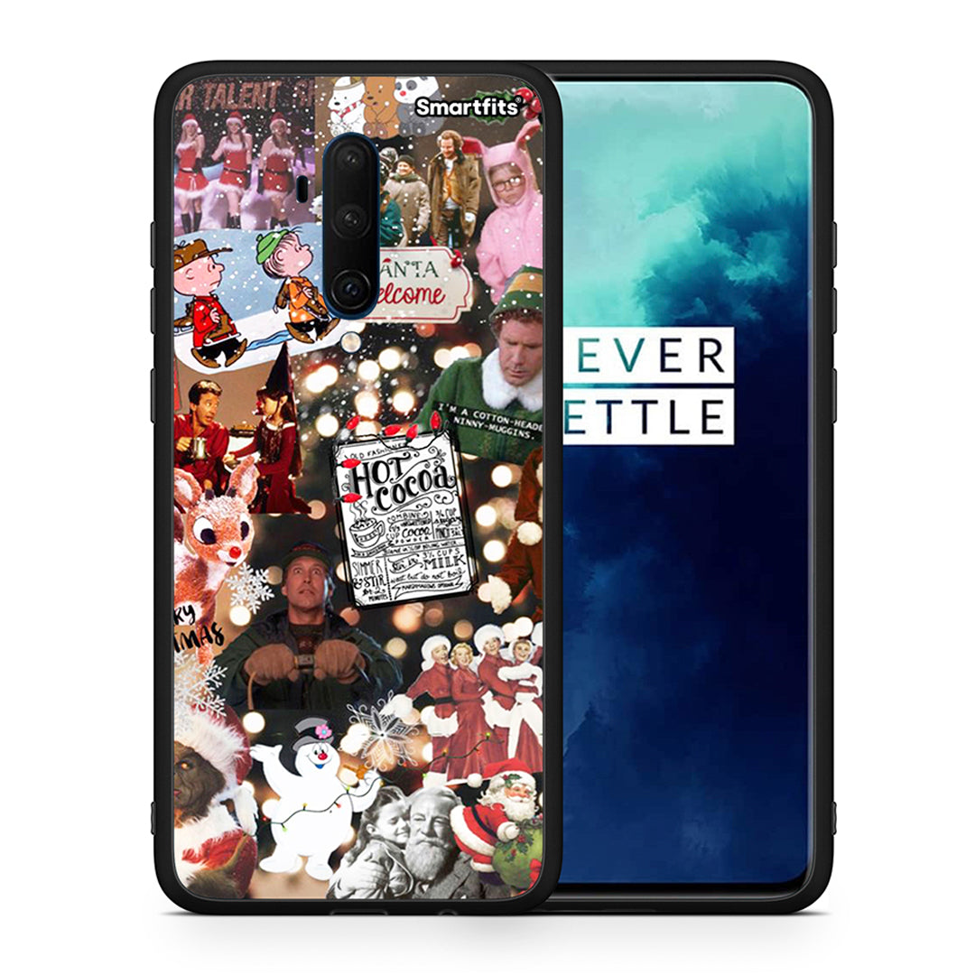 Θήκη OnePlus 7T Pro Xmas Movies από τη Smartfits με σχέδιο στο πίσω μέρος και μαύρο περίβλημα | OnePlus 7T Pro Xmas Movies case with colorful back and black bezels