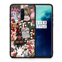 Thumbnail for Θήκη OnePlus 7T Pro Xmas Movies από τη Smartfits με σχέδιο στο πίσω μέρος και μαύρο περίβλημα | OnePlus 7T Pro Xmas Movies case with colorful back and black bezels