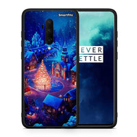 Thumbnail for Θήκη OnePlus 7T Pro Xmas Village από τη Smartfits με σχέδιο στο πίσω μέρος και μαύρο περίβλημα | OnePlus 7T Pro Xmas Village case with colorful back and black bezels