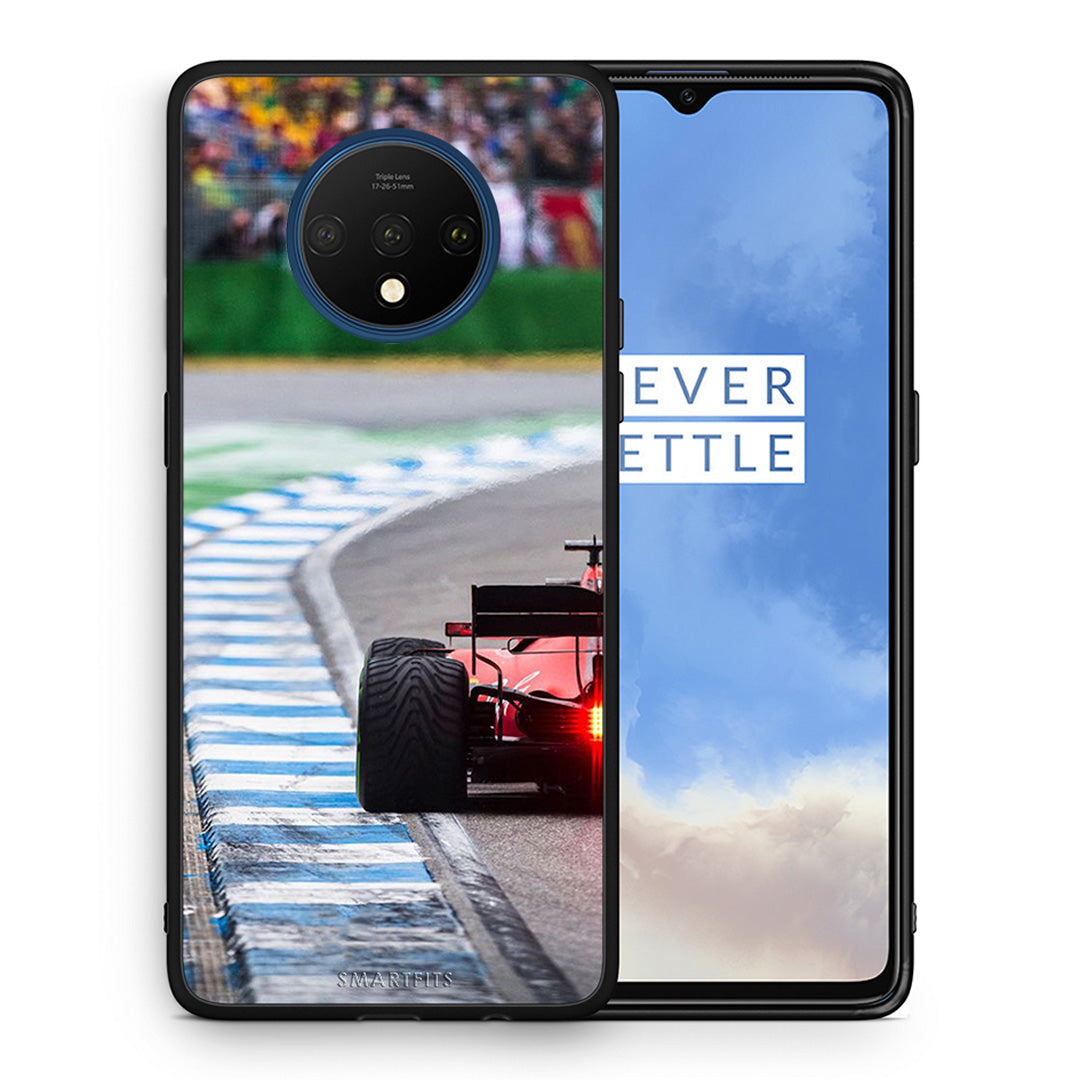 Θήκη OnePlus 7T Racing Vibes από τη Smartfits με σχέδιο στο πίσω μέρος και μαύρο περίβλημα | OnePlus 7T Racing Vibes case with colorful back and black bezels