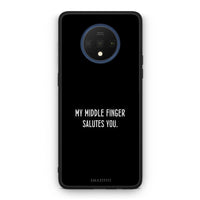 Thumbnail for OnePlus 7T Salute θήκη από τη Smartfits με σχέδιο στο πίσω μέρος και μαύρο περίβλημα | Smartphone case with colorful back and black bezels by Smartfits