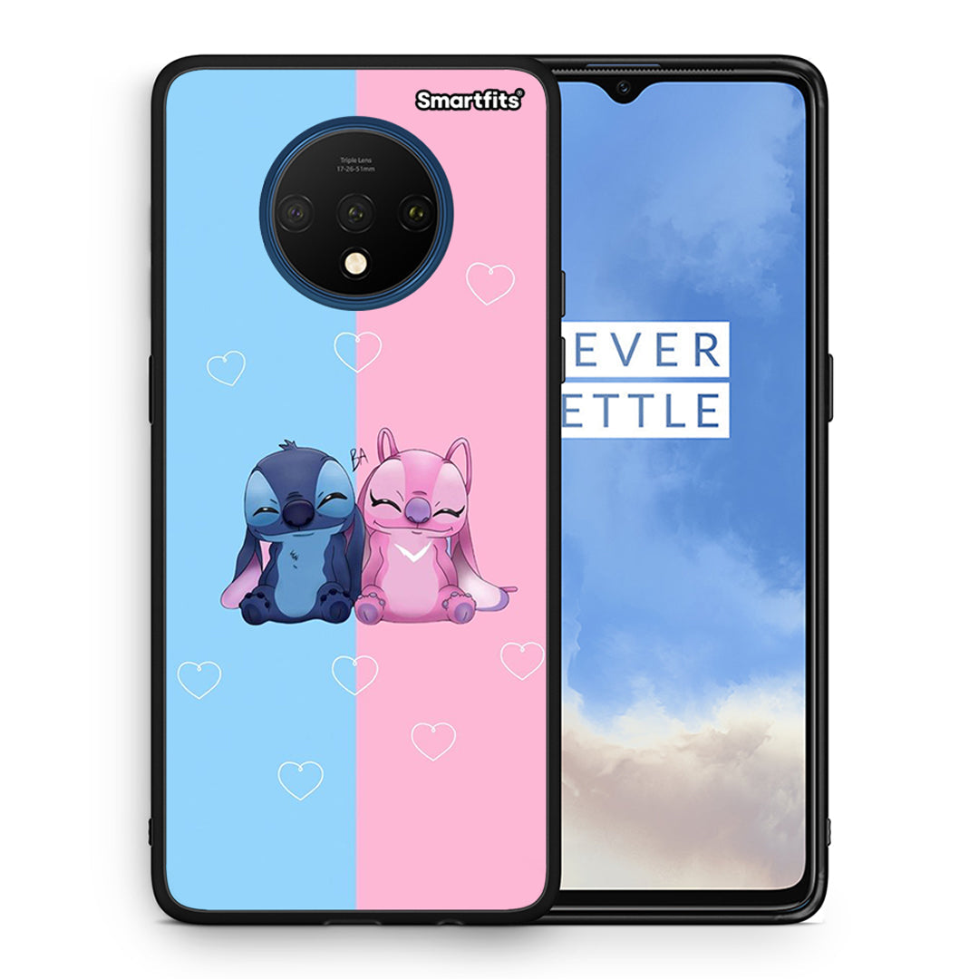 Θήκη OnePlus 7T Stitch And Angel από τη Smartfits με σχέδιο στο πίσω μέρος και μαύρο περίβλημα | OnePlus 7T Stitch And Angel case with colorful back and black bezels