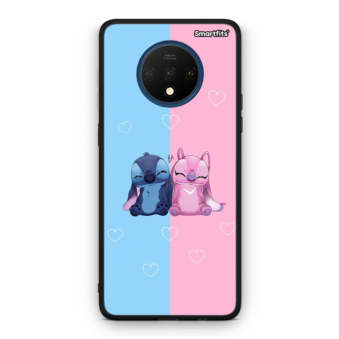 OnePlus 7T Stitch And Angel θήκη από τη Smartfits με σχέδιο στο πίσω μέρος και μαύρο περίβλημα | Smartphone case with colorful back and black bezels by Smartfits