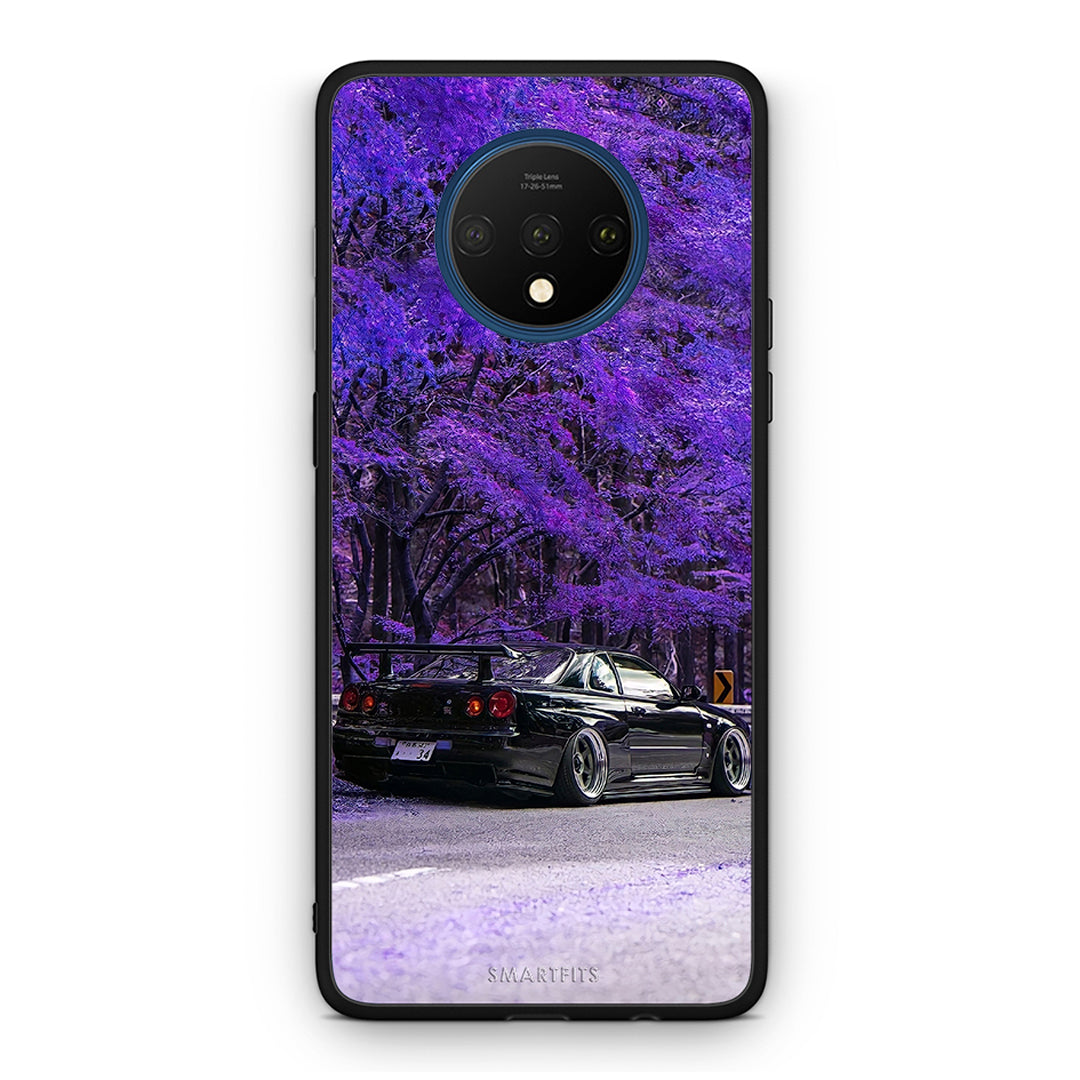 OnePlus 7T Super Car Θήκη Αγίου Βαλεντίνου από τη Smartfits με σχέδιο στο πίσω μέρος και μαύρο περίβλημα | Smartphone case with colorful back and black bezels by Smartfits