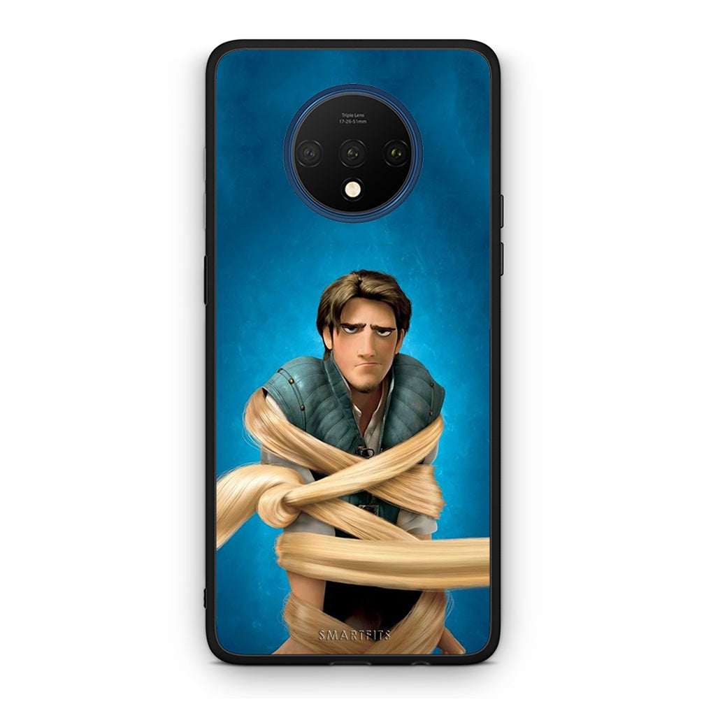 OnePlus 7T Tangled 1 Θήκη Αγίου Βαλεντίνου από τη Smartfits με σχέδιο στο πίσω μέρος και μαύρο περίβλημα | Smartphone case with colorful back and black bezels by Smartfits