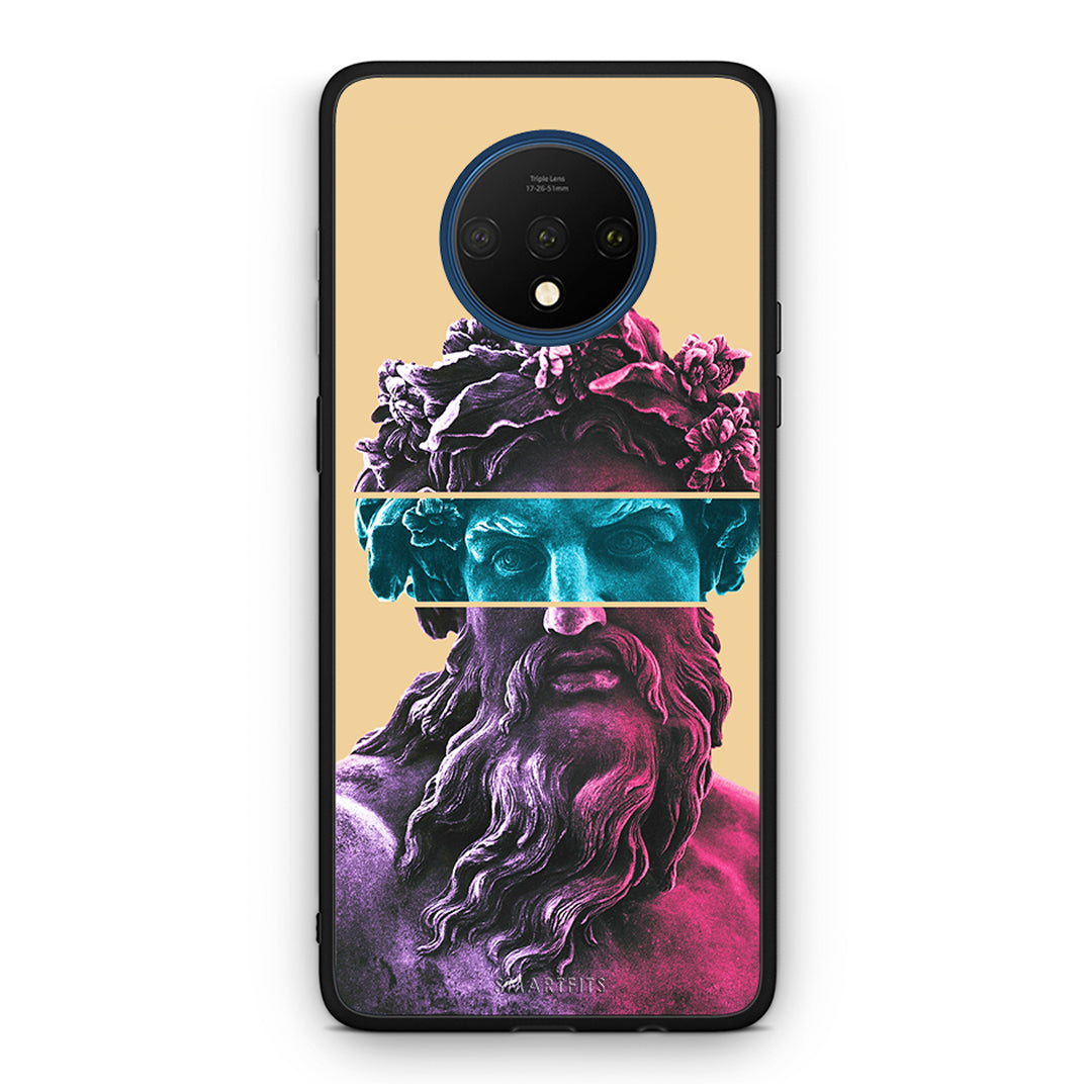 OnePlus 7T Zeus Art Θήκη Αγίου Βαλεντίνου από τη Smartfits με σχέδιο στο πίσω μέρος και μαύρο περίβλημα | Smartphone case with colorful back and black bezels by Smartfits