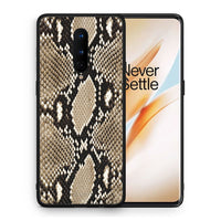 Thumbnail for Θήκη OnePlus 8 Fashion Snake Animal από τη Smartfits με σχέδιο στο πίσω μέρος και μαύρο περίβλημα | OnePlus 8 Fashion Snake Animal case with colorful back and black bezels