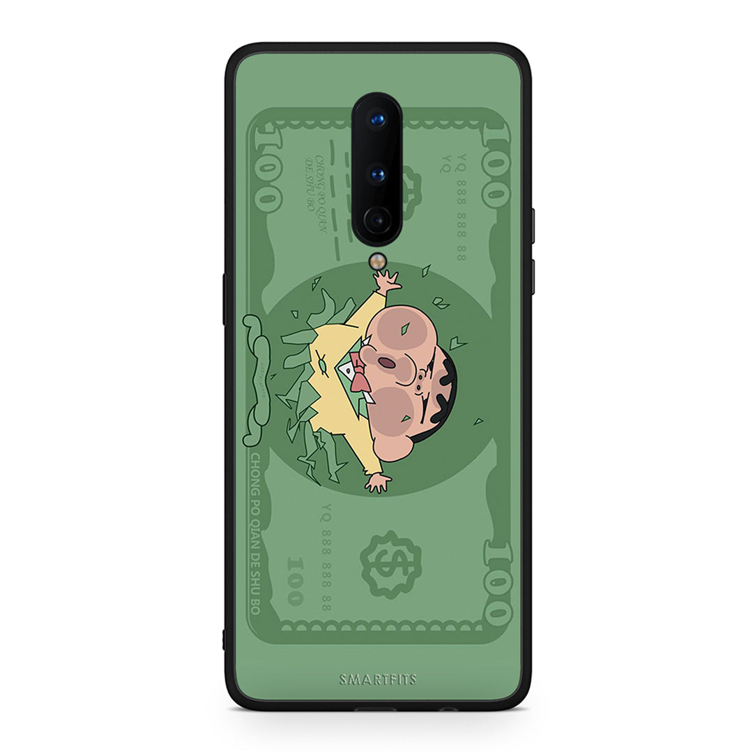 OnePlus 8 Big Money Θήκη Αγίου Βαλεντίνου από τη Smartfits με σχέδιο στο πίσω μέρος και μαύρο περίβλημα | Smartphone case with colorful back and black bezels by Smartfits