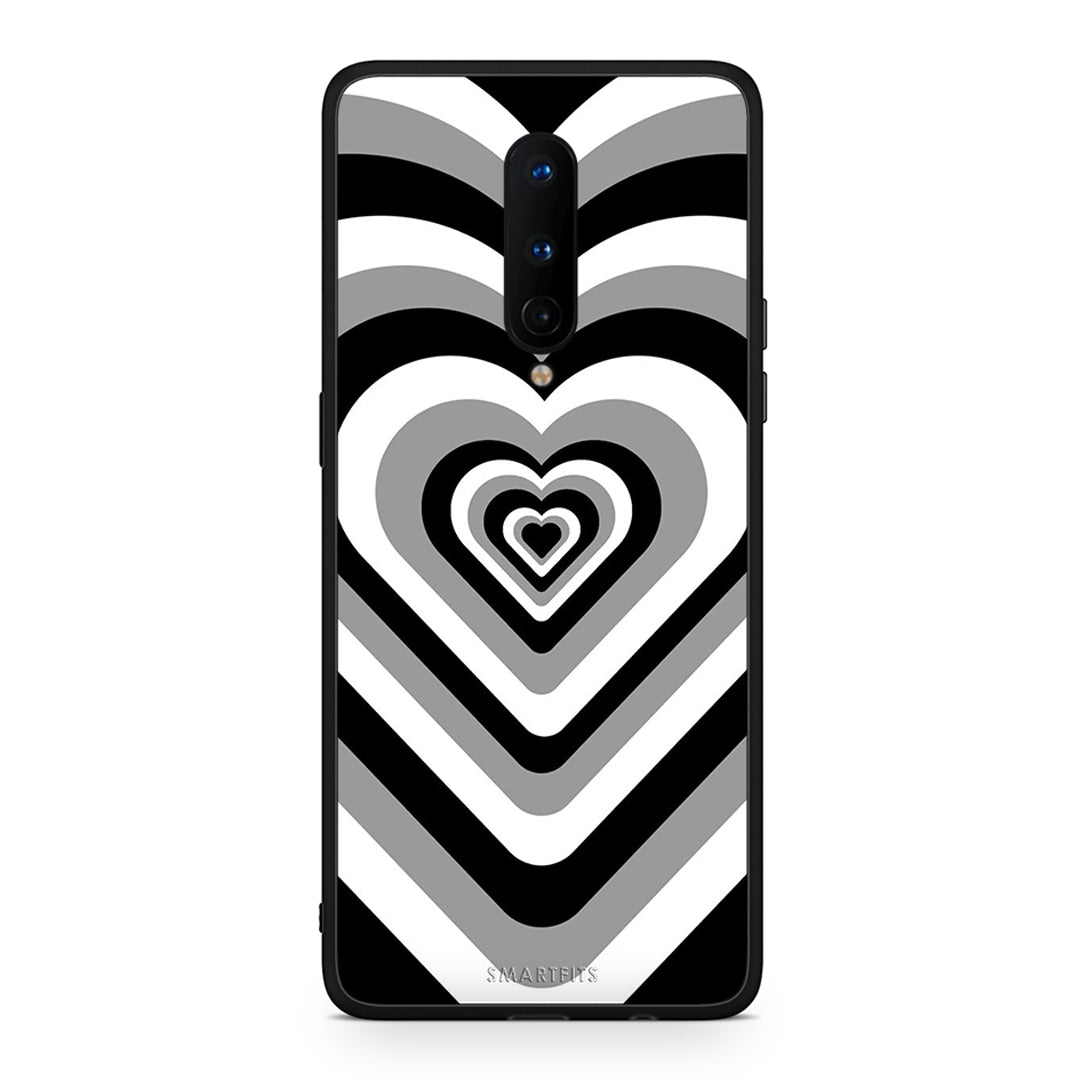 OnePlus 8 Black Hearts θήκη από τη Smartfits με σχέδιο στο πίσω μέρος και μαύρο περίβλημα | Smartphone case with colorful back and black bezels by Smartfits