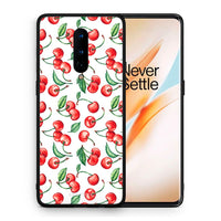 Thumbnail for Θήκη OnePlus 8 Cherry Summer από τη Smartfits με σχέδιο στο πίσω μέρος και μαύρο περίβλημα | OnePlus 8 Cherry Summer case with colorful back and black bezels