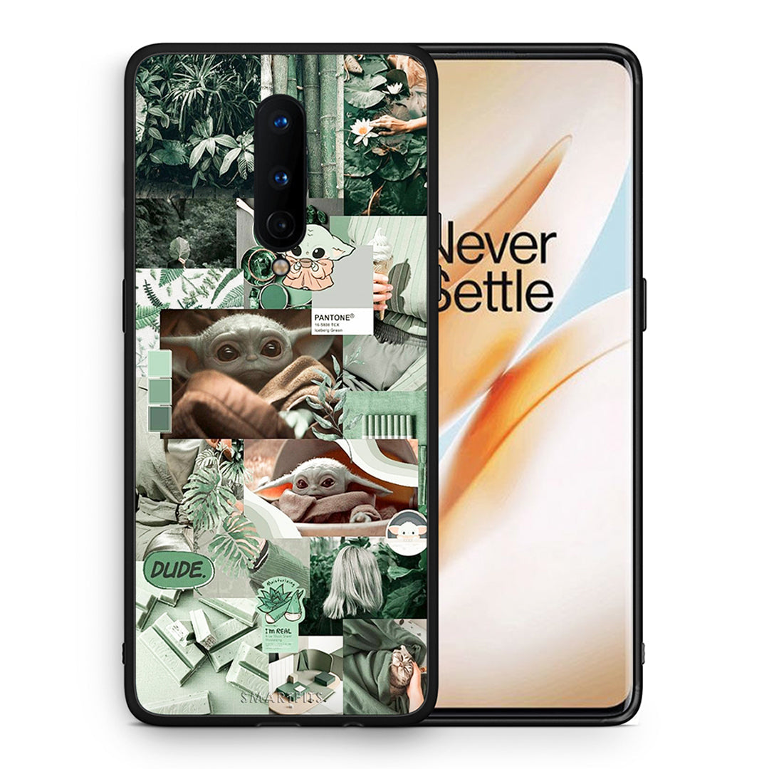 Θήκη Αγίου Βαλεντίνου OnePlus 8 Collage Dude από τη Smartfits με σχέδιο στο πίσω μέρος και μαύρο περίβλημα | OnePlus 8 Collage Dude case with colorful back and black bezels