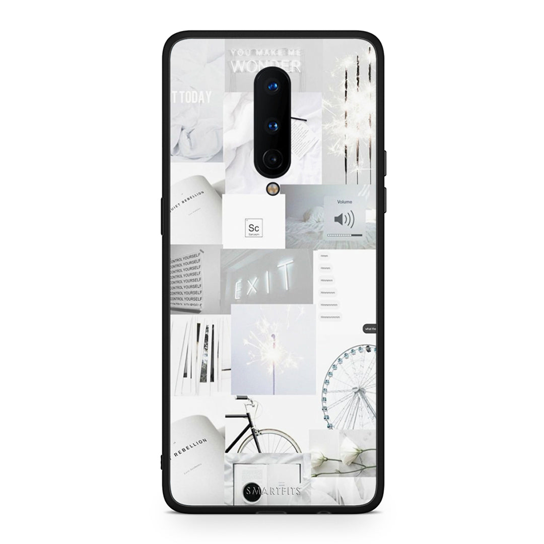 OnePlus 8 Collage Make Me Wonder Θήκη Αγίου Βαλεντίνου από τη Smartfits με σχέδιο στο πίσω μέρος και μαύρο περίβλημα | Smartphone case with colorful back and black bezels by Smartfits