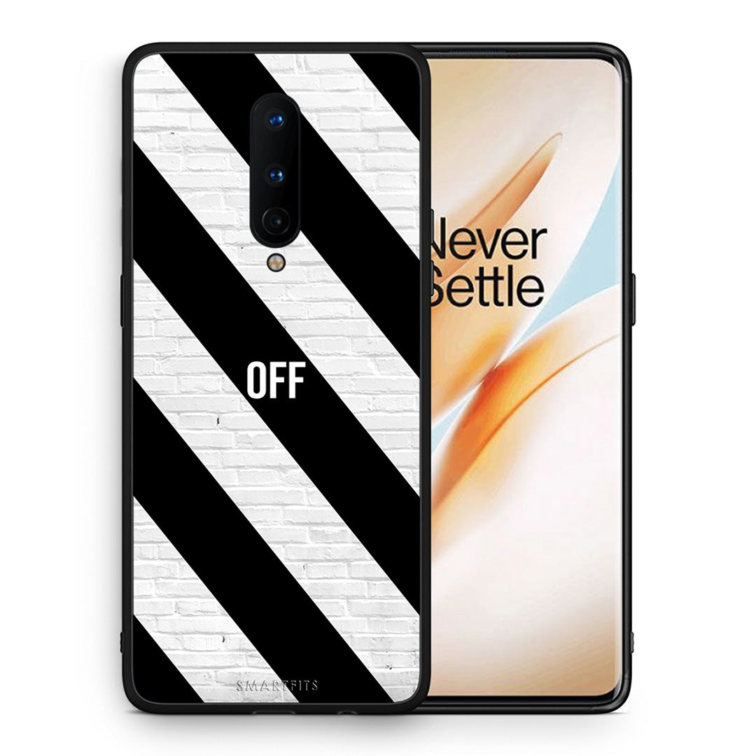 Θήκη OnePlus 8 Get Off από τη Smartfits με σχέδιο στο πίσω μέρος και μαύρο περίβλημα | OnePlus 8 Get Off case with colorful back and black bezels