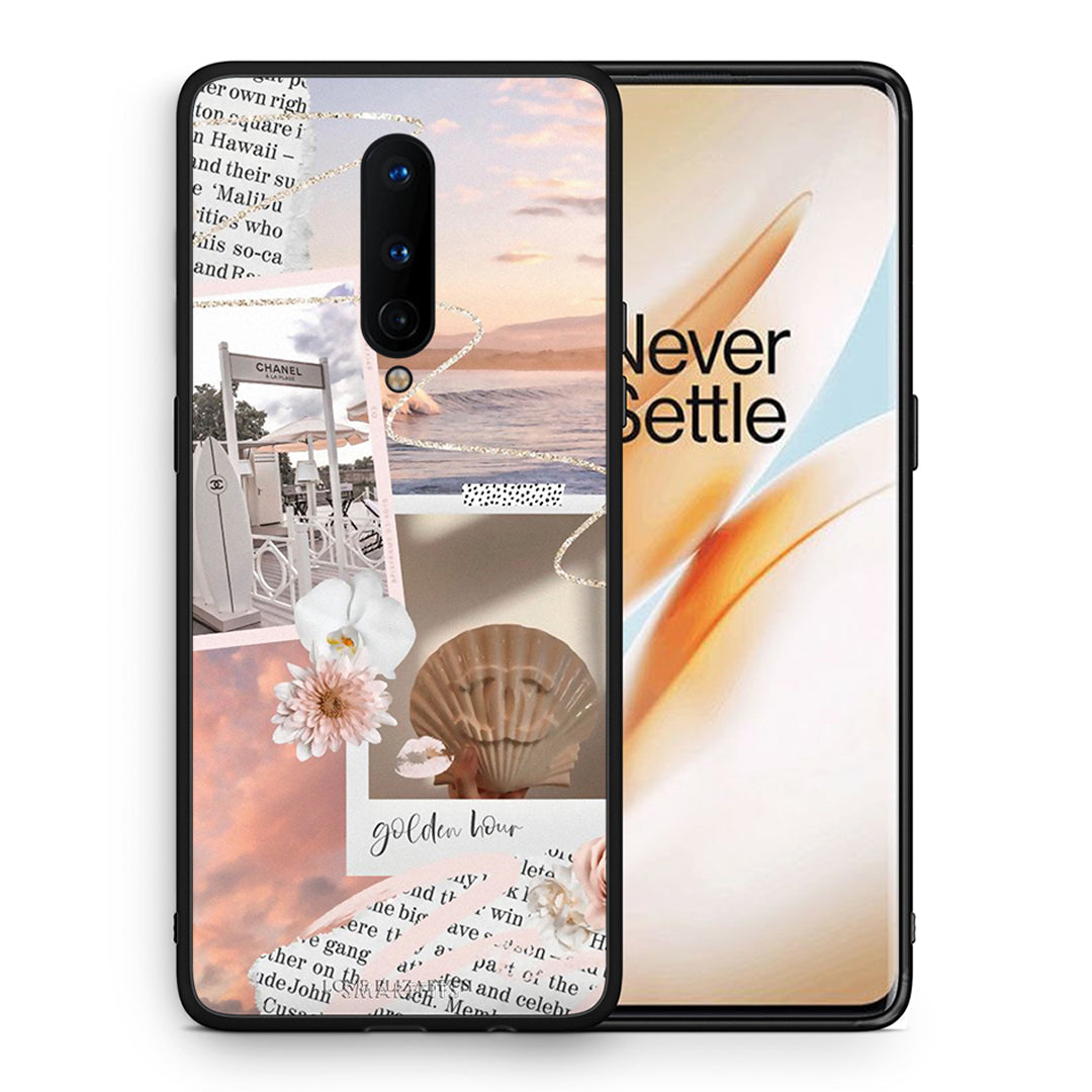 Θήκη Αγίου Βαλεντίνου OnePlus 8 Golden Hour από τη Smartfits με σχέδιο στο πίσω μέρος και μαύρο περίβλημα | OnePlus 8 Golden Hour case with colorful back and black bezels