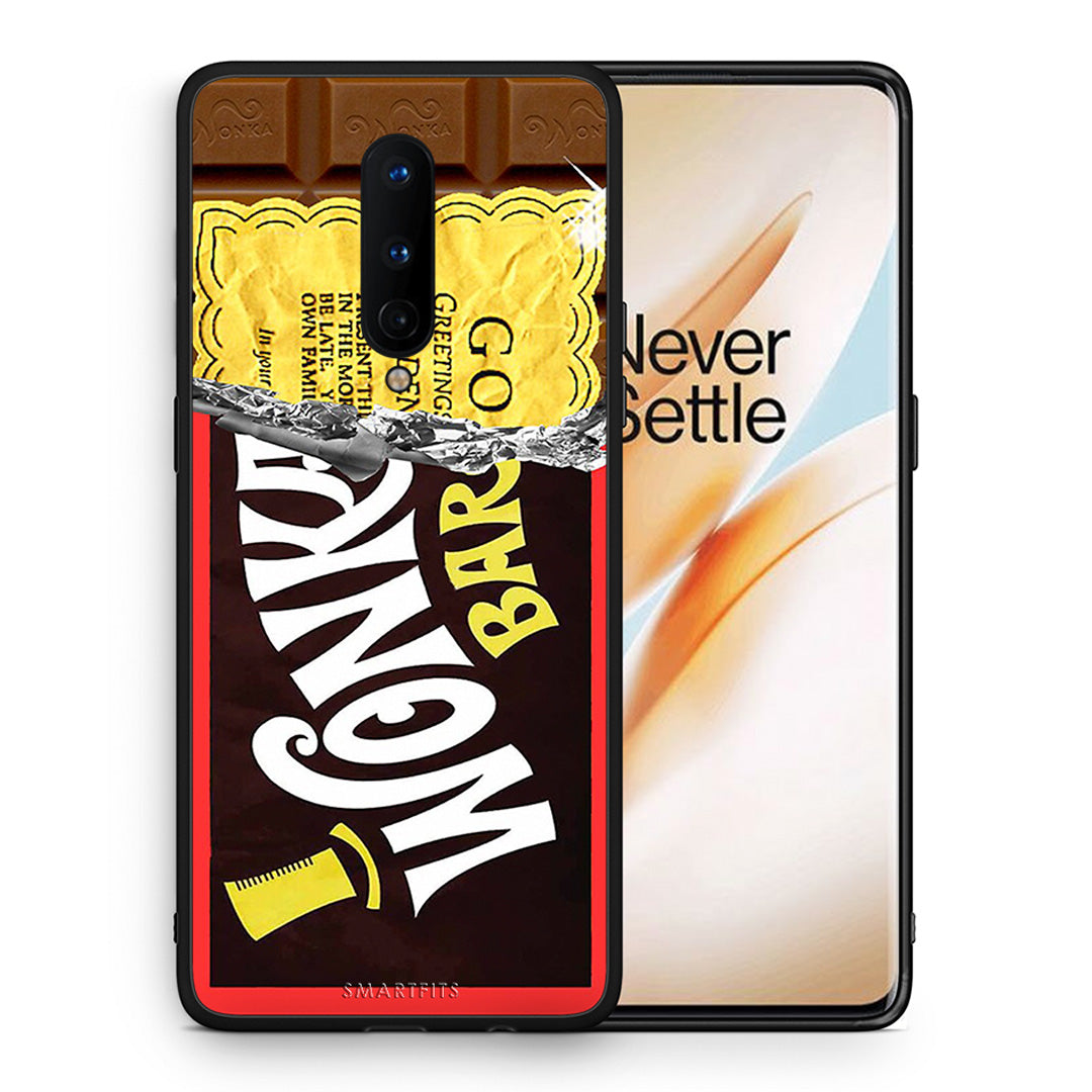 Θήκη OnePlus 8 Golden Ticket από τη Smartfits με σχέδιο στο πίσω μέρος και μαύρο περίβλημα | OnePlus 8 Golden Ticket case with colorful back and black bezels