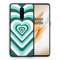 Thumbnail for Θήκη OnePlus 8 Green Hearts από τη Smartfits με σχέδιο στο πίσω μέρος και μαύρο περίβλημα | OnePlus 8 Green Hearts case with colorful back and black bezels