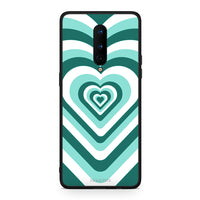 Thumbnail for OnePlus 8 Green Hearts θήκη από τη Smartfits με σχέδιο στο πίσω μέρος και μαύρο περίβλημα | Smartphone case with colorful back and black bezels by Smartfits