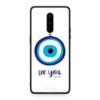 Thumbnail for OnePlus 8 Karma Says θήκη από τη Smartfits με σχέδιο στο πίσω μέρος και μαύρο περίβλημα | Smartphone case with colorful back and black bezels by Smartfits