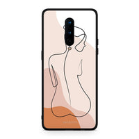 Thumbnail for OnePlus 8 LineArt Woman θήκη από τη Smartfits με σχέδιο στο πίσω μέρος και μαύρο περίβλημα | Smartphone case with colorful back and black bezels by Smartfits