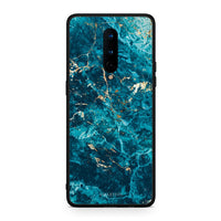 Thumbnail for OnePlus 8 Marble Blue θήκη από τη Smartfits με σχέδιο στο πίσω μέρος και μαύρο περίβλημα | Smartphone case with colorful back and black bezels by Smartfits